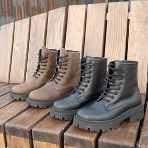Handgefertigte Frauen Leder Stiefel | 3 Farben erhältlich: Schwarz, Braun, braunes Wildleder