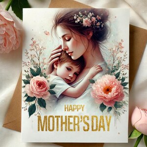 Carte de fête des mères, imprimable, Montrez à maman combien elle compte pour vous avec cette carte bien pensée et facile à utiliser.