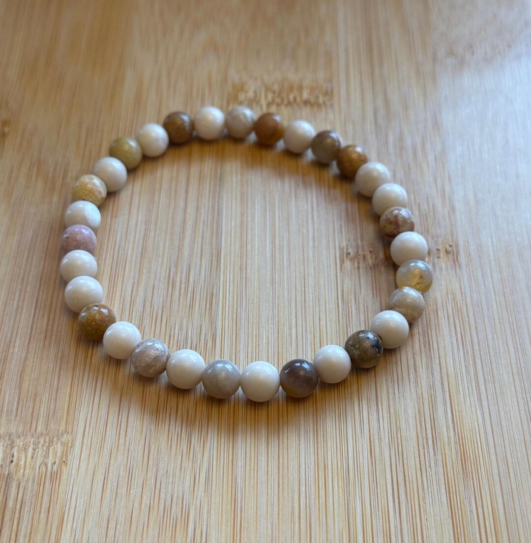 Handmade Natural Stone Beaded Triple Layer Bracelet