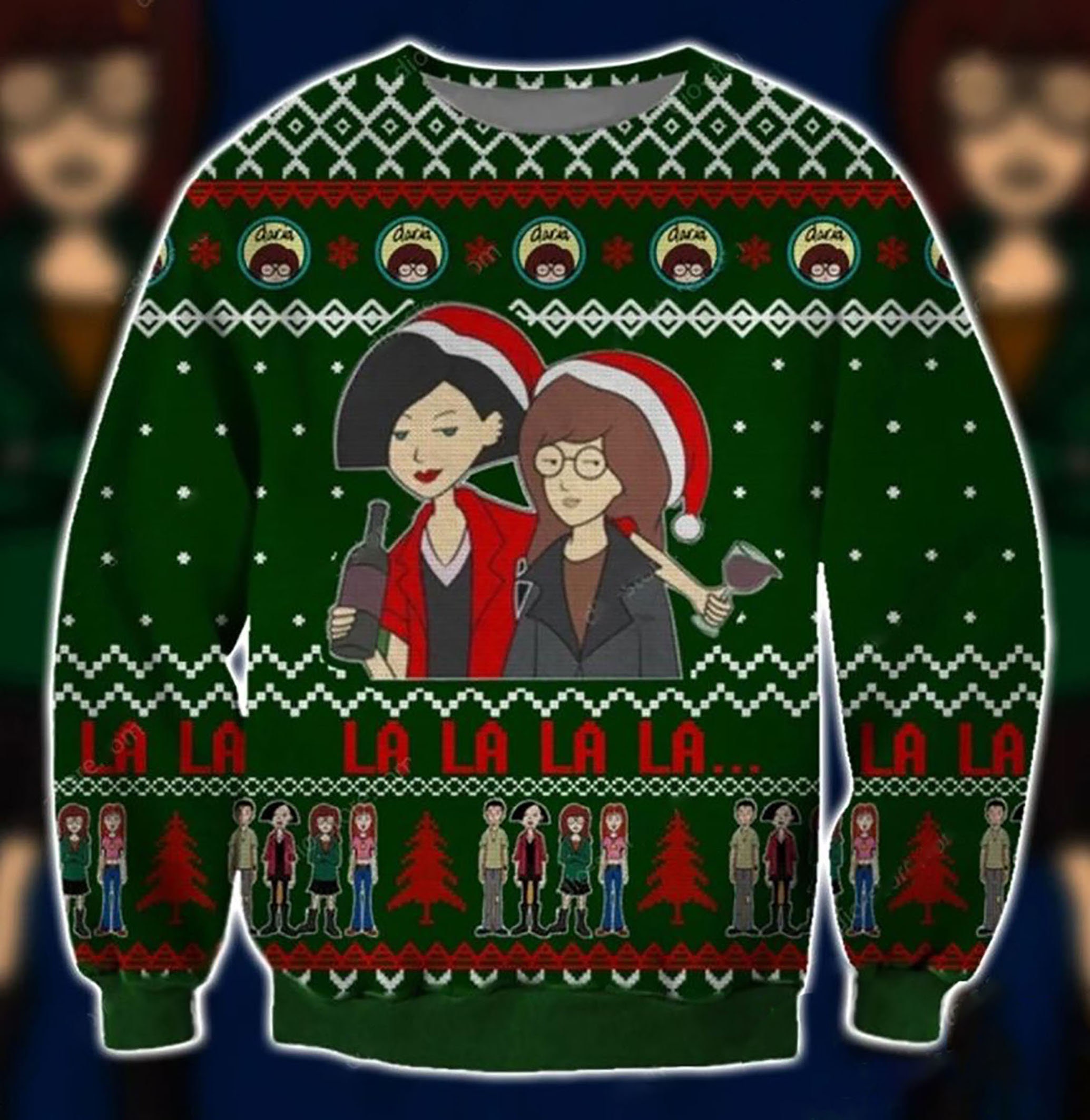 Discover Daria Symbol 3D Christmas Ugly Sweater