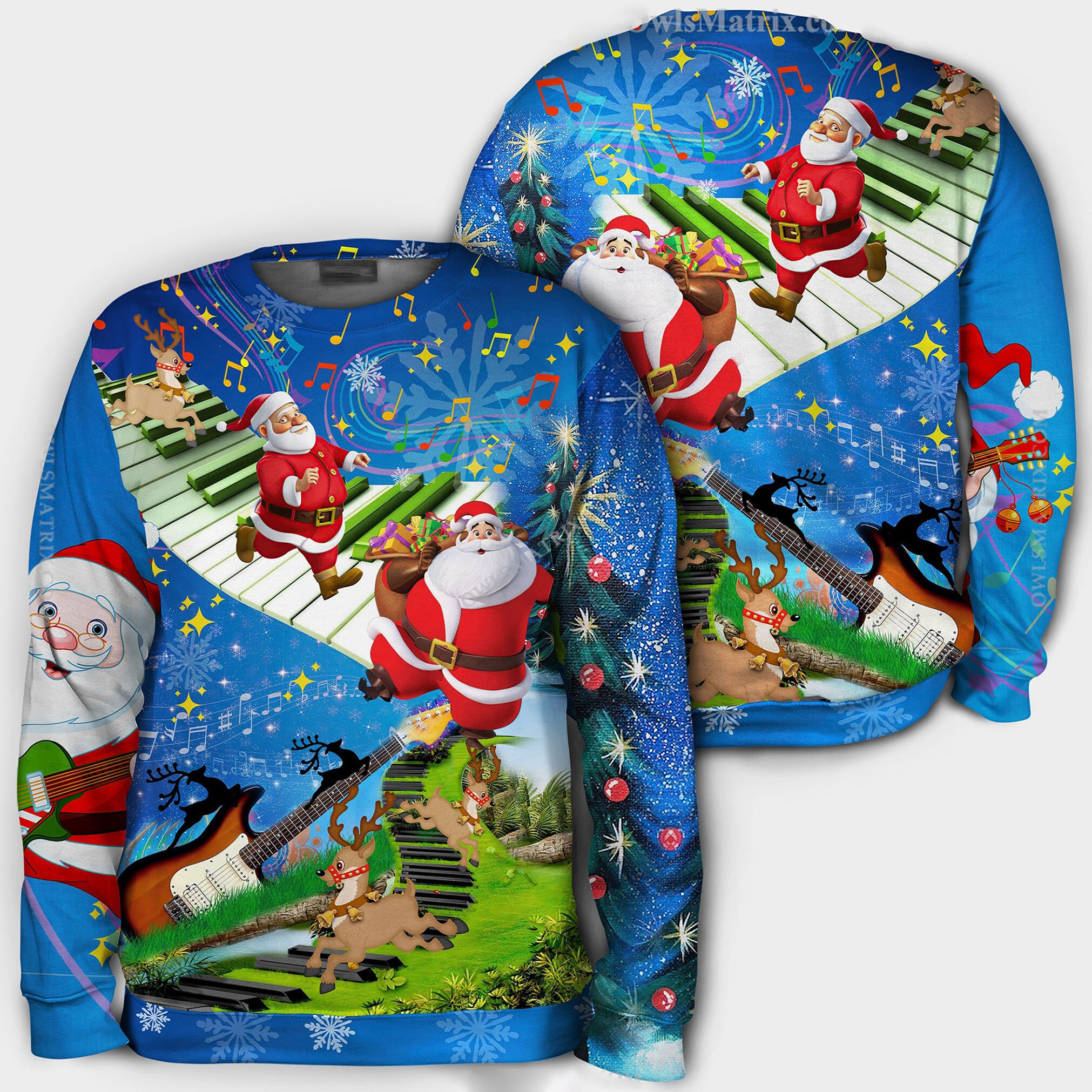 Discover 3D Christmas Jumping On Musical Hoodie