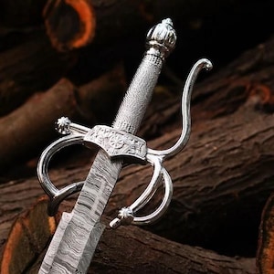 Handmade Zorro Sword, Rapier Sword of Zorro from Legend of Zorro, Boy Friend Gift, Groomsmen Gift, Christmas Gift, Movie sword, Gift for her