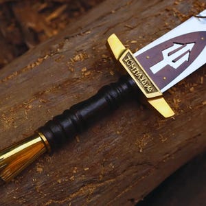 Handgefertigtes Riptide Schwert: Percy Jackson Anaklusmos Replica, Geätzter Edelstahl