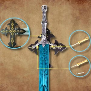 Handmade Moonlight Sword Life-Size Metal Replica – Elden Ring & Dark Souls Cosplay, Gamer Gift Full-Metal Blade