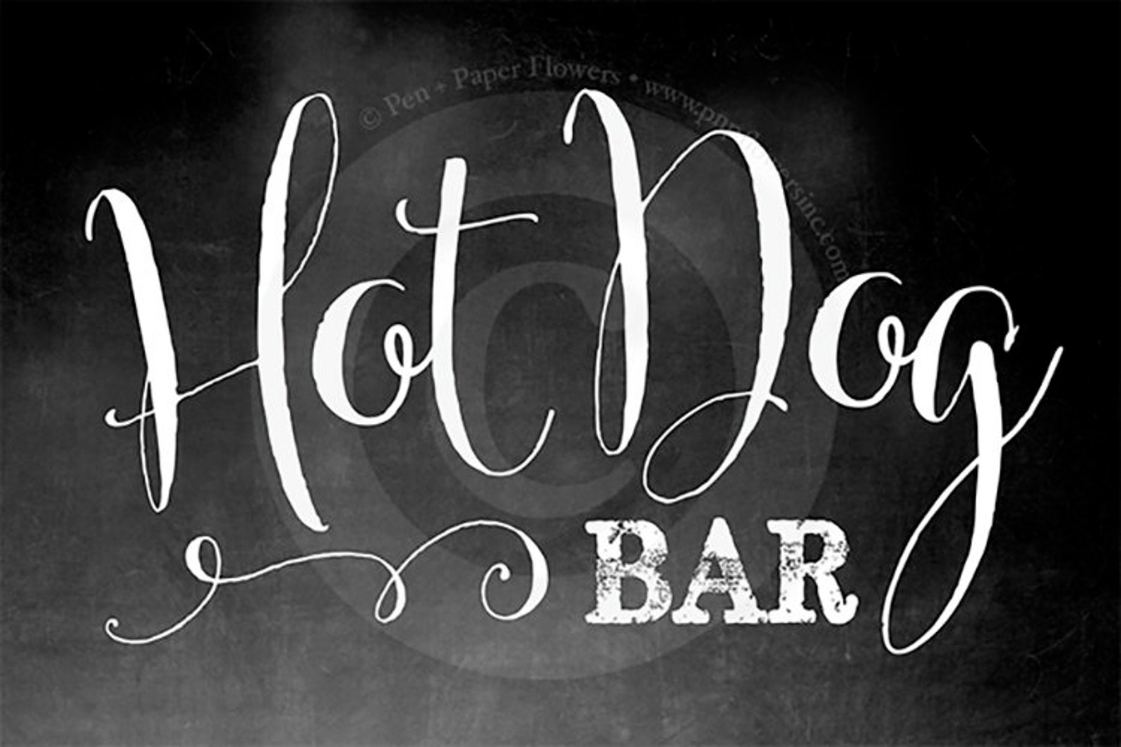 Hot Dog Bar Sign INSTANT DOWNLOAD - Etsy