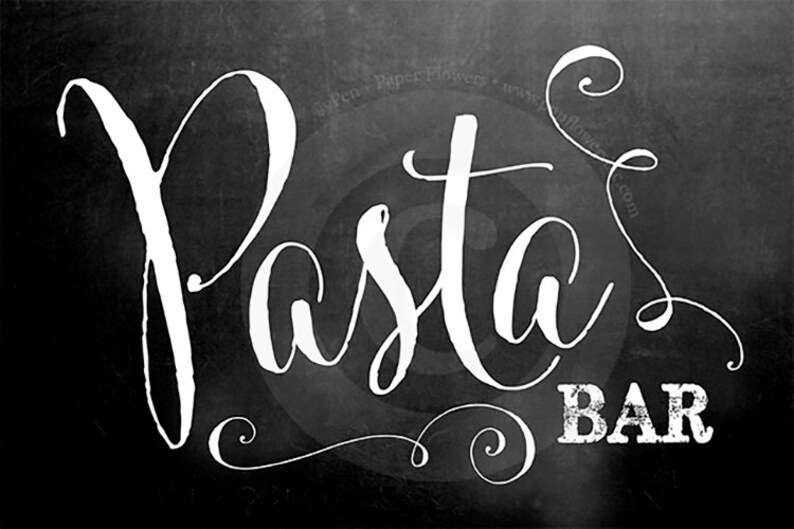 Pasta Bar Signs 2 Options Included INSTANT DOWNLOAD Etsy Singapore