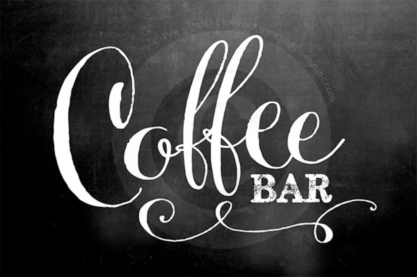 Coffee Bar Sign 2 Sizes and Labels SET 2 Styles Etsy