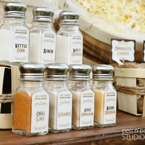 Rustic Popcorn Bar Collection INSTANT DOWNLOAD image 2