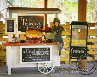 He Popped the Question She Said Yes - Chalkboard Wedding Poster ---> INSTANT DOWNLOAD