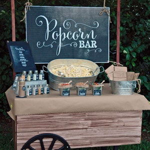 Popcorn Bar Collection - Chalkboard Edition - INSTANT DOWNLOAD