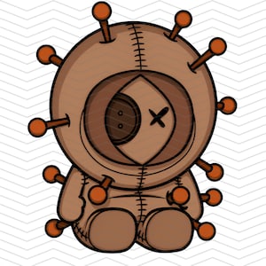 Voodoo Plush Doll Design – Creepy Cute Art Inspired by Kenny | South Park Fan Digital