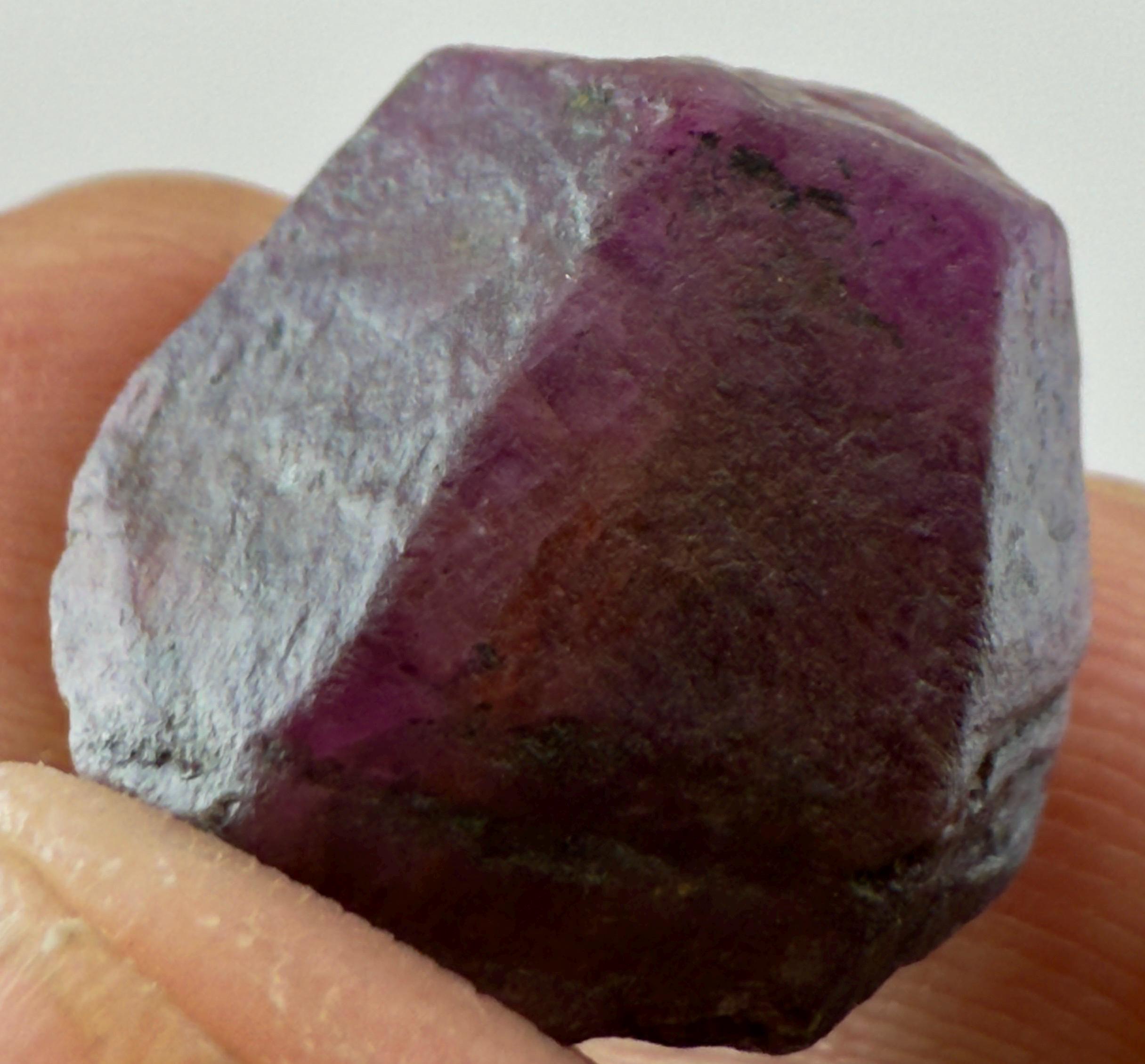 Raw Corundum Crystal: 36.50 Carat Ruby Sapphire Family Gemstone - Etsy