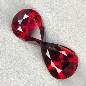 5,30 Ct Rot Granat Paar Fancy Schnitt natürliche feine Qualität Granat Reverse Paar