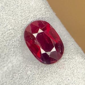 1.10 Ct Red Ruby: Natural Untreated Afghanistan Gemstone High Energy Healing stone