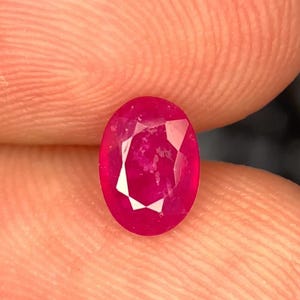 1 Ct Pink Red Ruby: Natural Untreated Afghanistan Gemstone High Energy Healing stone