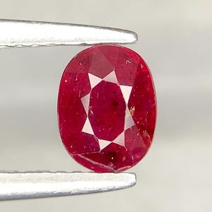 1 Ct Red Ruby: Natural Untreated Afghanistan Gemstone High Energy Healing stone