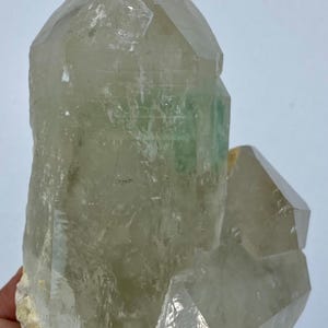 Quartz with Green Tourmaline Specimen: Raw Crystal Cluster, Collector&#39;s Mineral