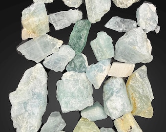 267 Carat Aquamarine lot  Natural Specimen Raw Blue Beryl Stone for Collectors or Display