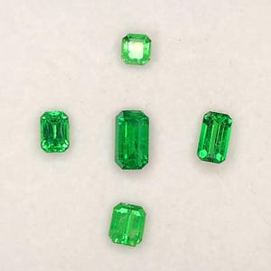 4.65 Carat Vivid Green Tsavorite Garnet: Faceted Gemstone for Custom Jewelry