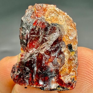 Raw Red Zircon Specimen: 54.20 Carat Crystal Gemstone for Jewelry