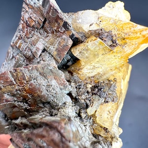 135 Rare Siderite Crystal Specimen | Unique Earthy Formation | Raw Mineral Collectible | Natural Cluster | Healing Stone Gift”