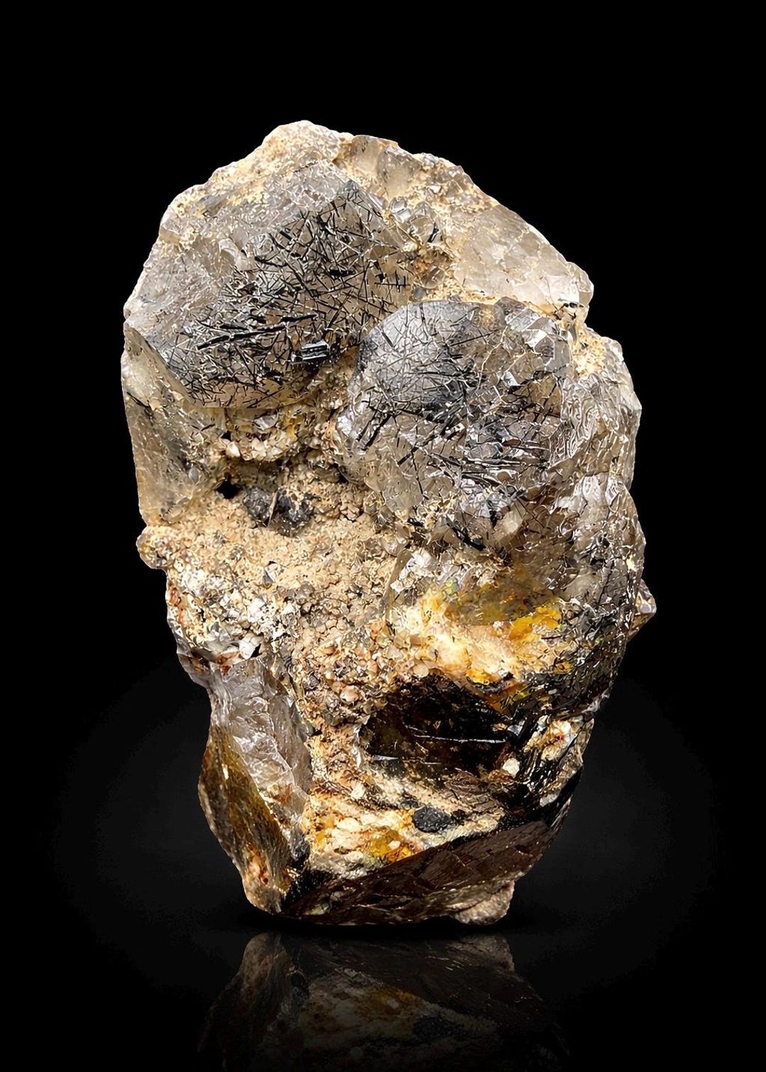 500 Crt Raw Rutile Smoky Quartz Crystal Natural Gemstone. - Etsy
