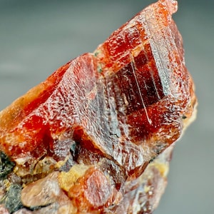 Raw Red Zircon Specimen: 62.20 Carat Collector&#39;s Gemstone