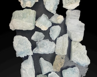 315 Carat Aquamarine lot  Natural Specimen Raw Blue Beryl Stone for Collectors or Display