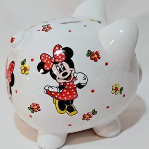 Personalized Piggy Bank with Minnie Mouse image 7