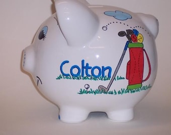 Piggy Bank Golf Personalized