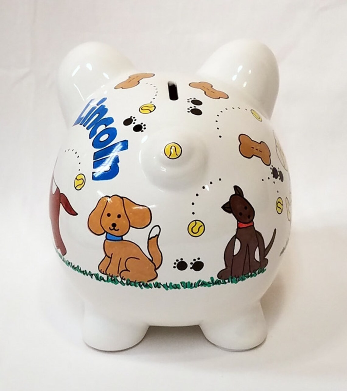Personalized Piggy Bank Dogs and Puppies Etsy