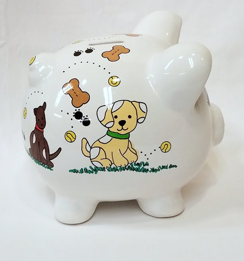 Personalized Piggy Bank Dogs and Puppies Etsy