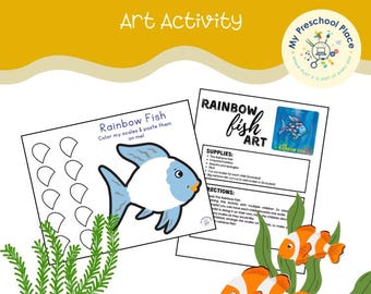 Rainbow Fish Art Project: Ocean Preschool Activity