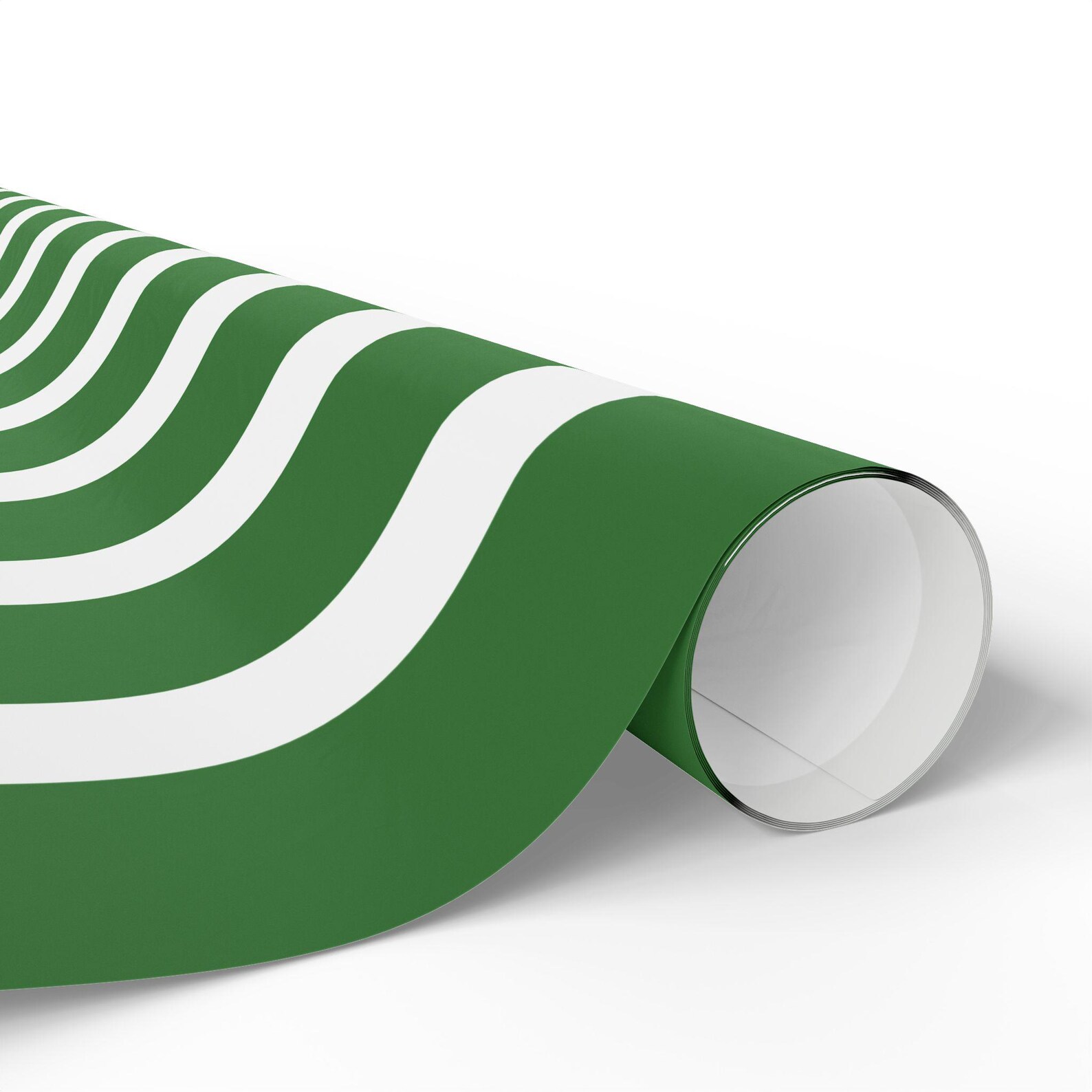 Chic Green Wrapping Paper, Modern Gift Wrap for Holidays, Birthdays ...