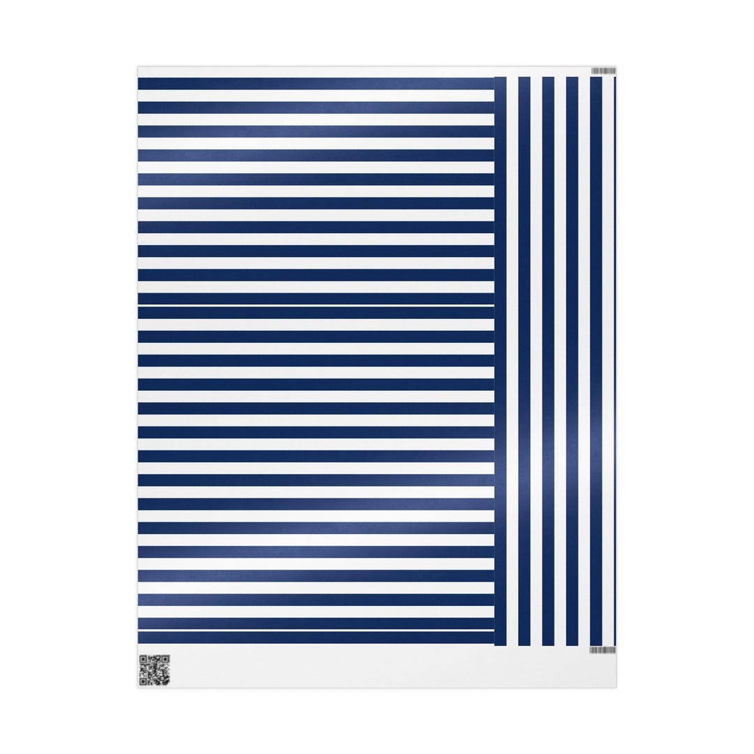 Strippy Rapping Paper Nautical Striped Wrapping Paper Roll, Gift Wrap for Birthdays, Weddings ...