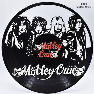 Motley Crue Vinyl Art 12” Inch for Wall Art Music Home Decor