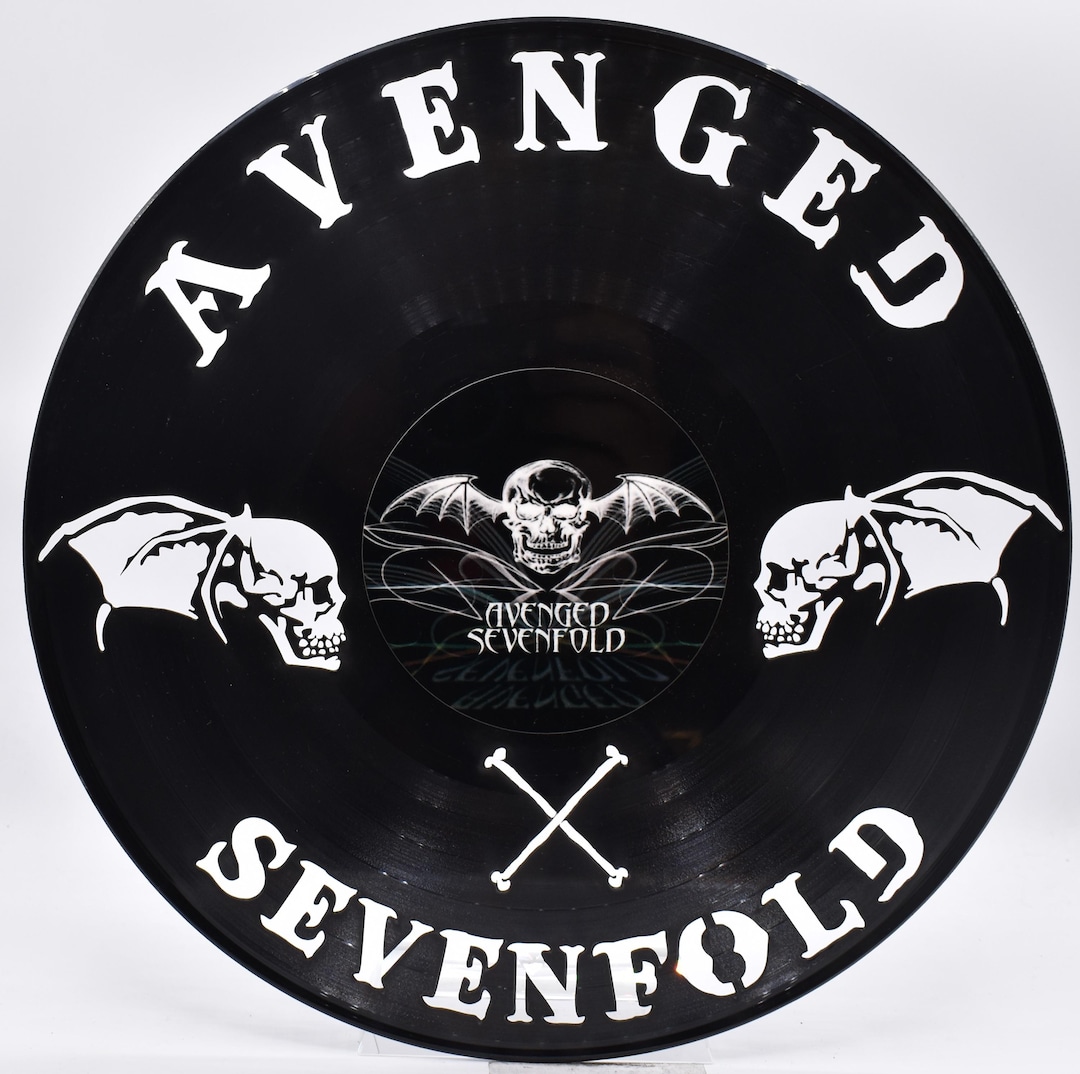 Avenged Sevenfold B139, Custom Laser Cut Vinyl Records, Twill Coaster
