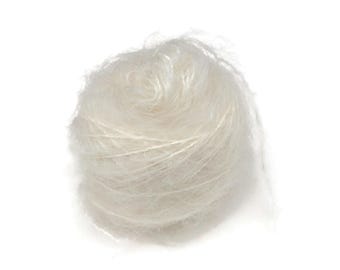 Mohair Yarn Natural Off White Henry's Attic Toaga II One Ounce 65 Yards