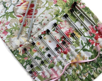 Knitting Case for Straight Single Points 10 and/or 14 Inch Needles Roll Up