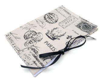 Circular Needle Organizer Or Combo 7-Inch DPN/Circular Case French Stamp Fabric