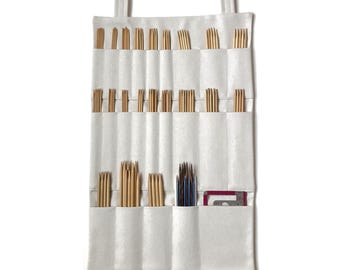 Double Point Needle Hanging Organizer Ecru Optional Gauge Cotton
