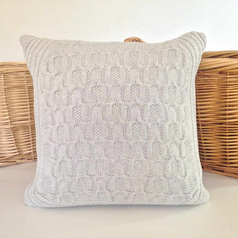 Cable Sweater Pillow Cover Farmhouse Home Decor Etsy