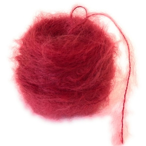 Cherry Red Mohair Yarn DK Weight - Henry&#39;s Attic Toaga II (1 Ounce)