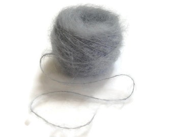 Henry's Attic Toaga II Mohair Yarn Knitting Crocheting Light Gray