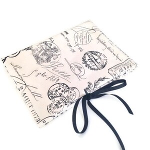 Circular Needle Organizer Or Combo 7-Inch DPN/Circular Case French Stamp Fabric Multi Pockets