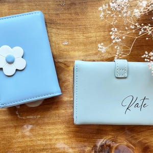 Personalized Women Wallet,Custom Mini Wallet with Name Mothers Day Gifts Gift For Her Gift For Mom Personalized Leather Wallet Woman Wallet.