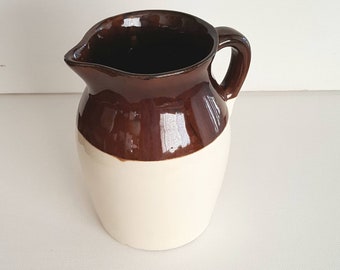 Vintage Stoneware Pitcher by Roseville Pottery R.R.P. Ohio,USA