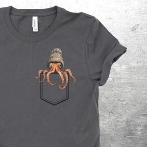 Funny Pocket Shirt, Animal Pocket Shirt, Trendy Aesthetic, Mens, Womens,  Bella Canvas 3001 T-Shirt