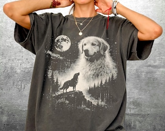 Vintage Golden Retriever Shirt, Oversize, Women, Mens, Unisex Comfort Colors T-shirt