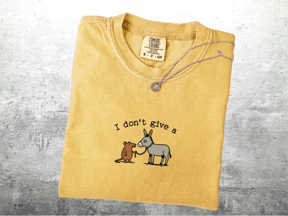 Funny Meme Shirt, I Don't Give A Rat's Ass, Oversize, Womens, Mens, Comfort Colors T-shirt